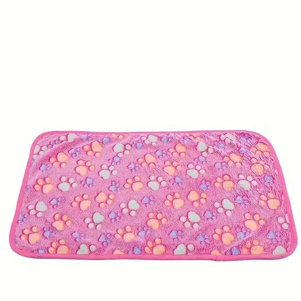 Pet blanket with paw prints, NWT
